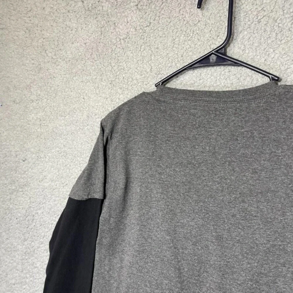 Disney Shirt Boys Large Gray Long Sleeve Crewneck Cotton Jersey Mickey Mouse
